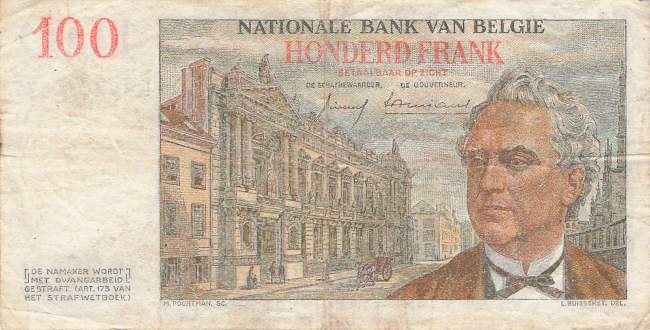 100 Franc 1959 p.129c